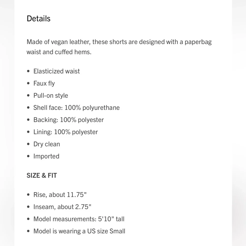 Alice + Olivia Reagan vegan leather short - Picture 7 of 7